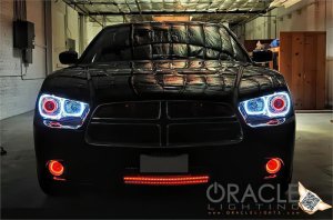 Dodge Charger Fog Light Halo Kit - ORACLE Lighting - LED, ColorSHIFT - Amber - `11-`12